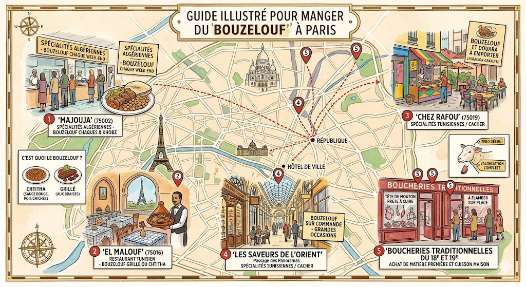 ou manger bouzelouf a paris